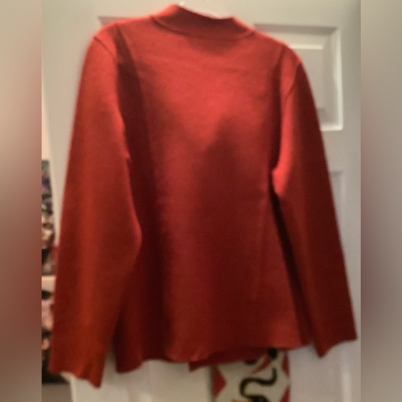 Vintage Eileen Fisher Red Wool Jacket, Size XL. - Picture 3 of 16